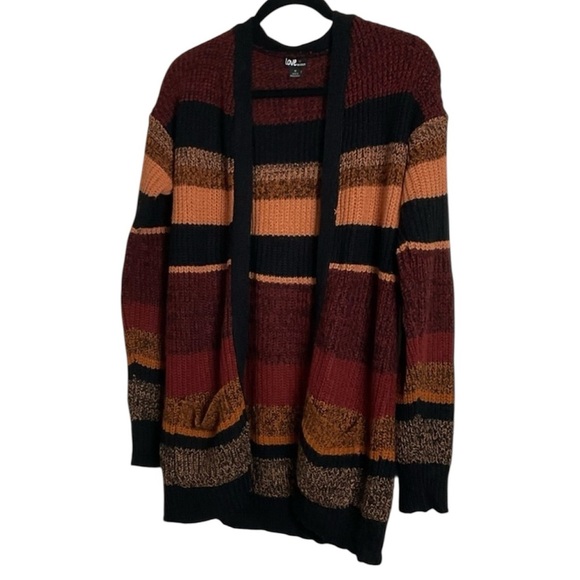 Love by chesley Multicolor Striped Women's Sweater size medium - Picture 1 of 9